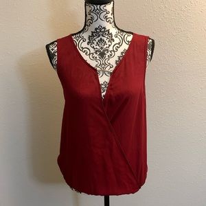 Red Sheer Blouse